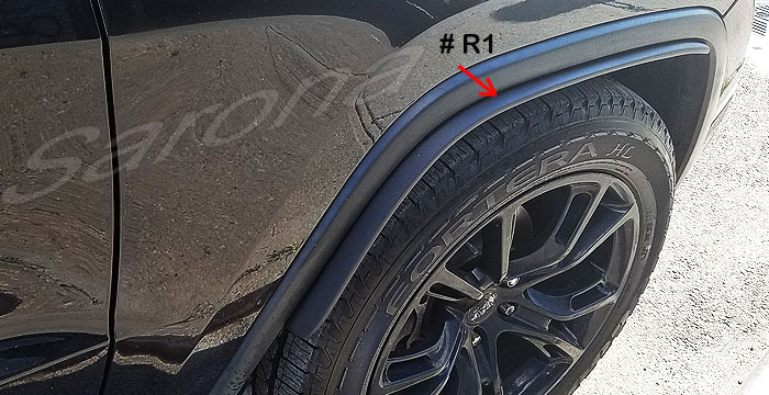 Custom Jeep Grand Cherokee  SUV/SAV/Crossover Fender Flares (2011 - 2021) - $350.00 (Part #JP-012-FF)